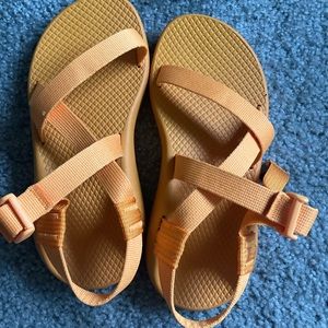 Orange Chaco sandals